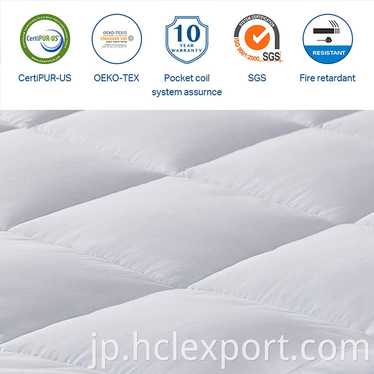 2” Gel Memory Foam Mattress Topper